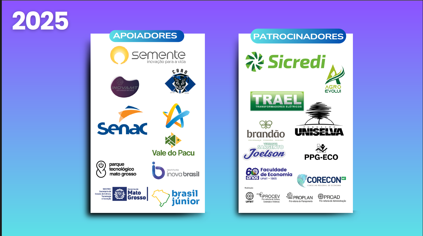 Patrocinadores e Apoiadores do Fácil Summit 2025 — Sicredi, Trael, Senac, Semente, Brandão, Uniselva, Vale do Pacu, Brasil Júnior e mais